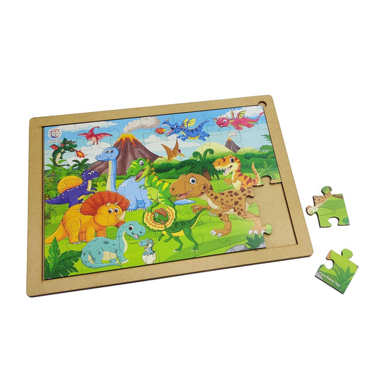 Dinosaur World Wooden Floor Puzzle - view 2