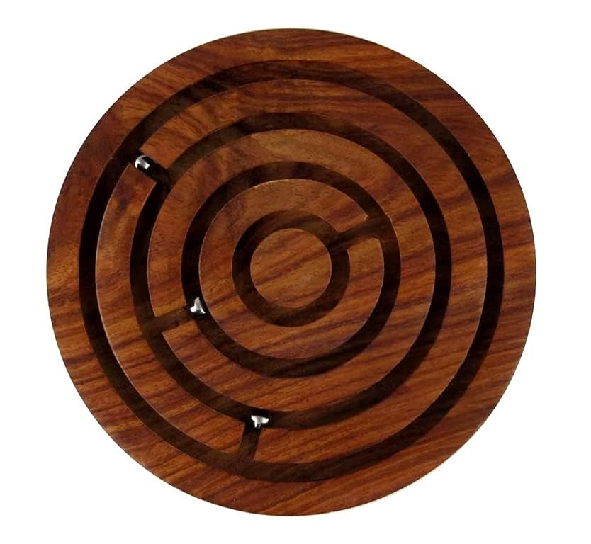 Wooden Labrynth Puzzle 5"G-404