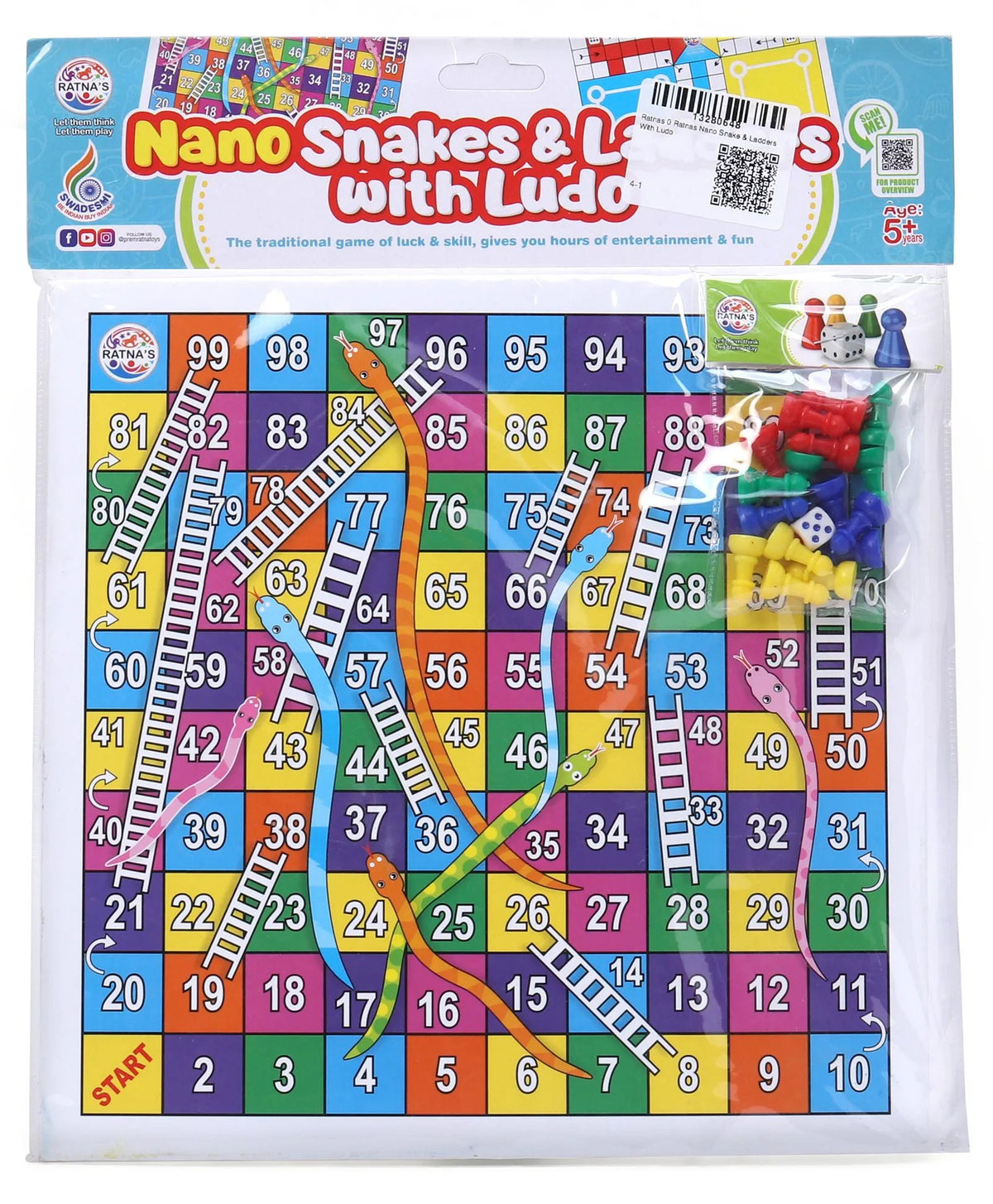 Nano Snakes & Ladder With Ludo (B)