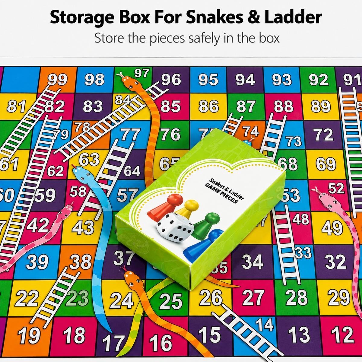 Kids Chess With Snakes & Ladder - view 4