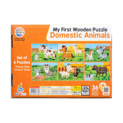 My First Wooden Puzzle Domestic Animals - view 2