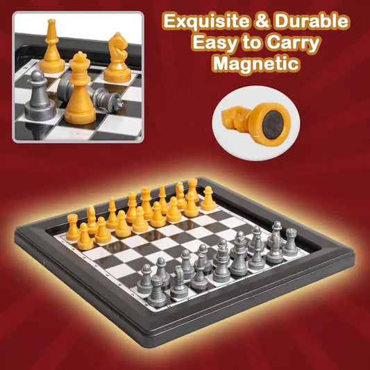 Silver & Gold Magnetic Chess Set - view 2
