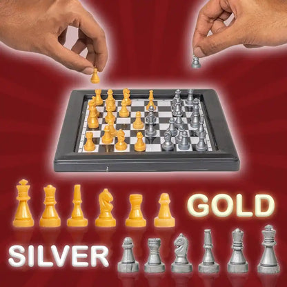 Silver & Gold Magnetic Chess Set - view 4