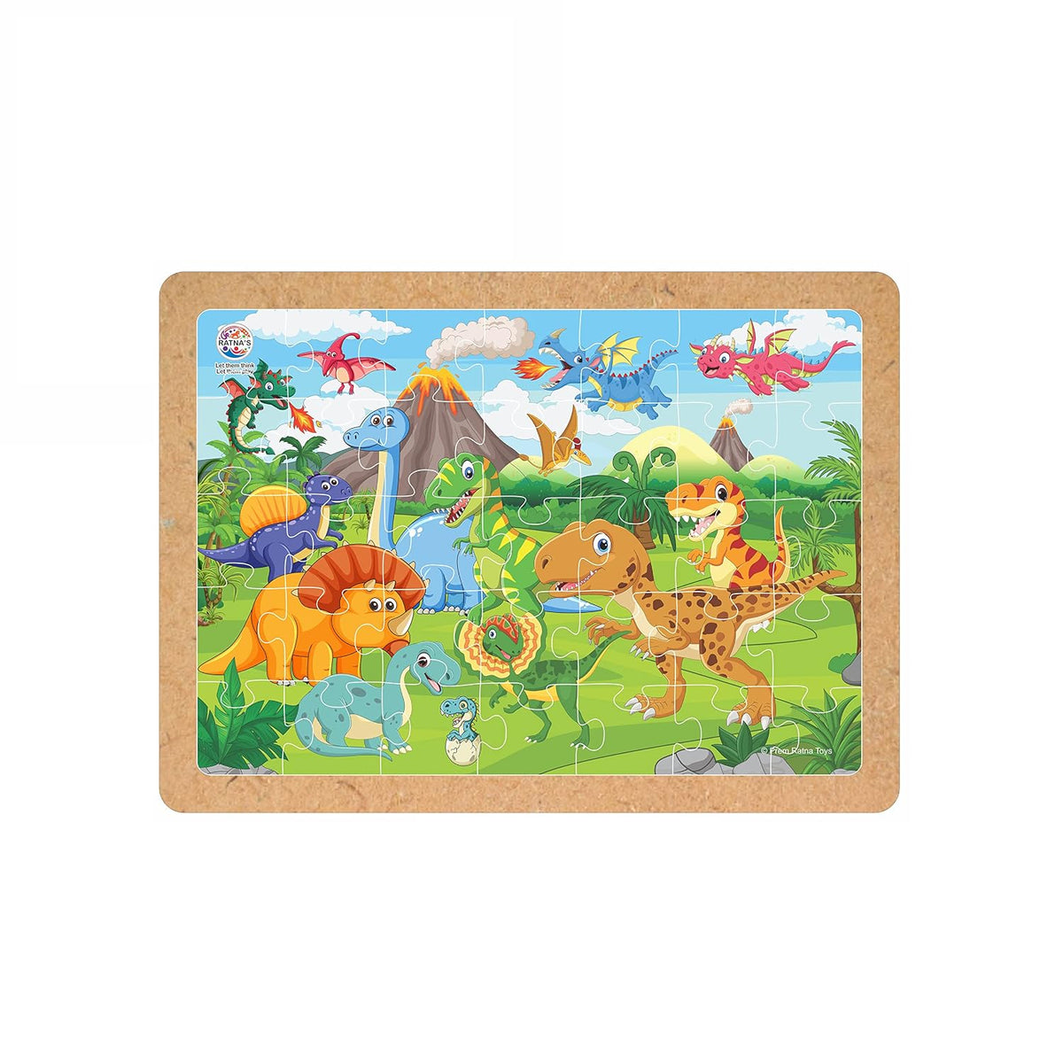 Dinosaur World Wooden Floor Puzzle - view 3